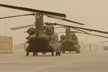 Chinooks in sandstorm